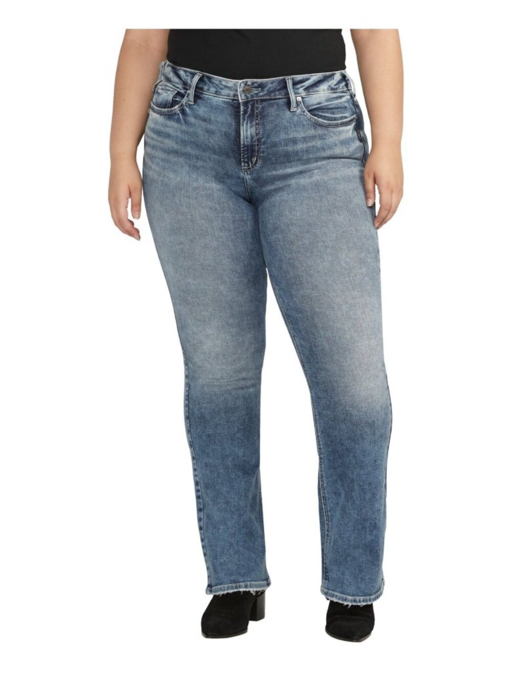 Silver Jeans Co. Plus Size 20W / 31 Suki Mid Rise Curvy Fit Bootcut Jeans $88